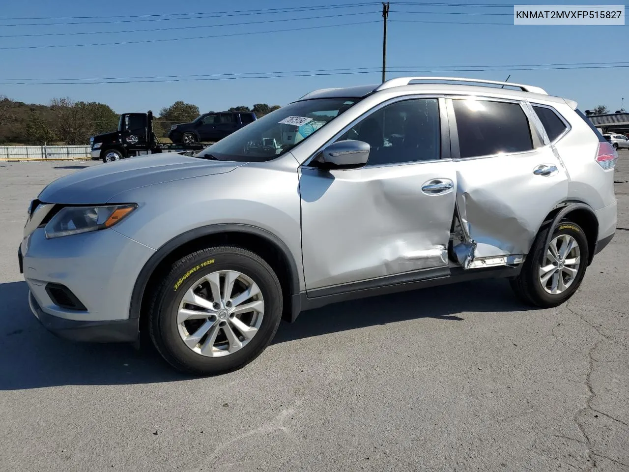 2015 Nissan Rogue S VIN: KNMAT2MVXFP515827 Lot: 77675154