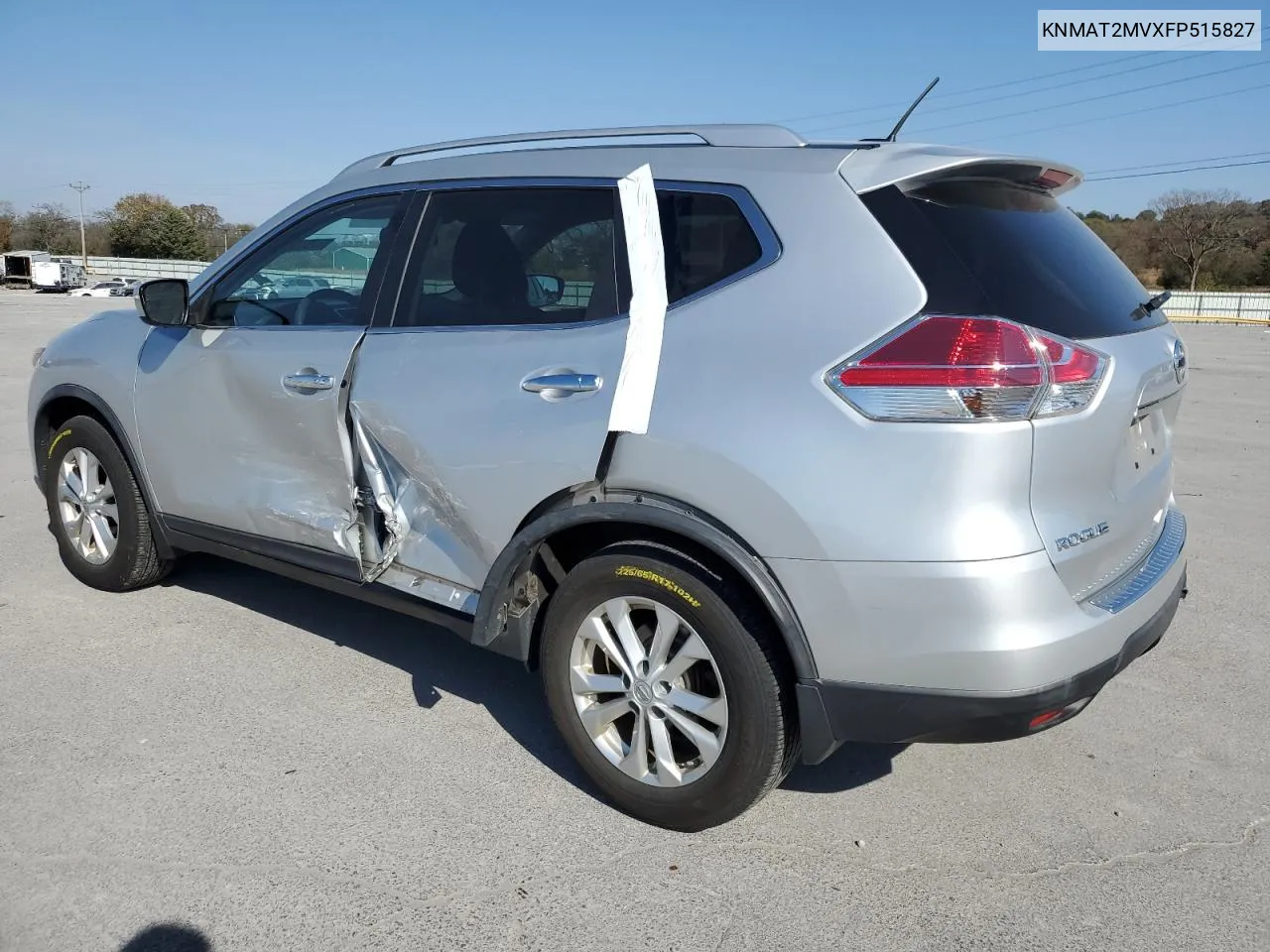 2015 Nissan Rogue S VIN: KNMAT2MVXFP515827 Lot: 77675154