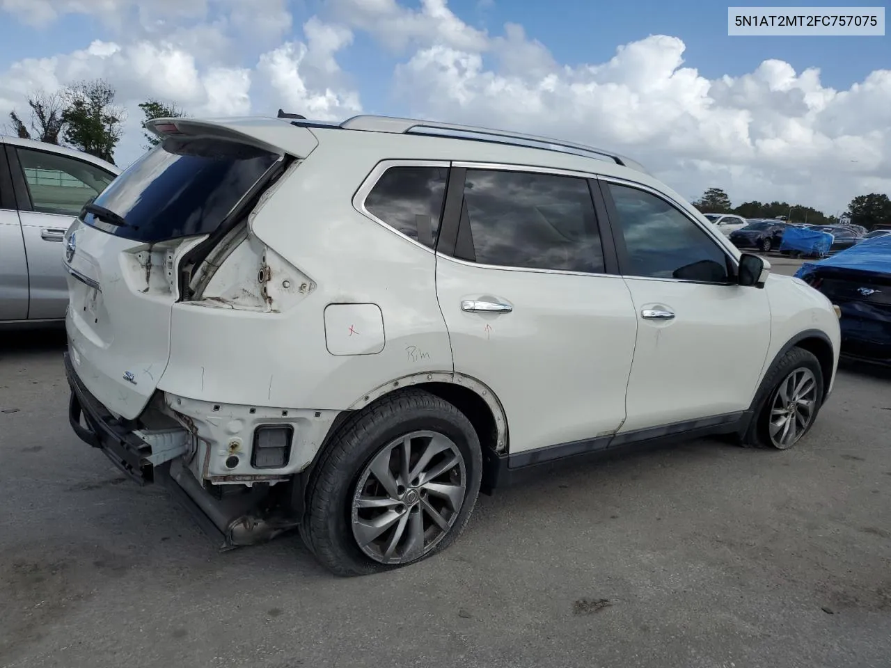 2015 Nissan Rogue S VIN: 5N1AT2MT2FC757075 Lot: 77853814