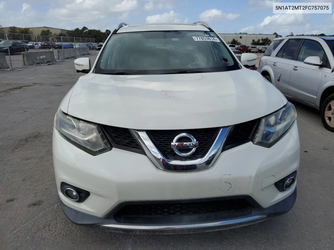 2015 Nissan Rogue S VIN: 5N1AT2MT2FC757075 Lot: 77853814