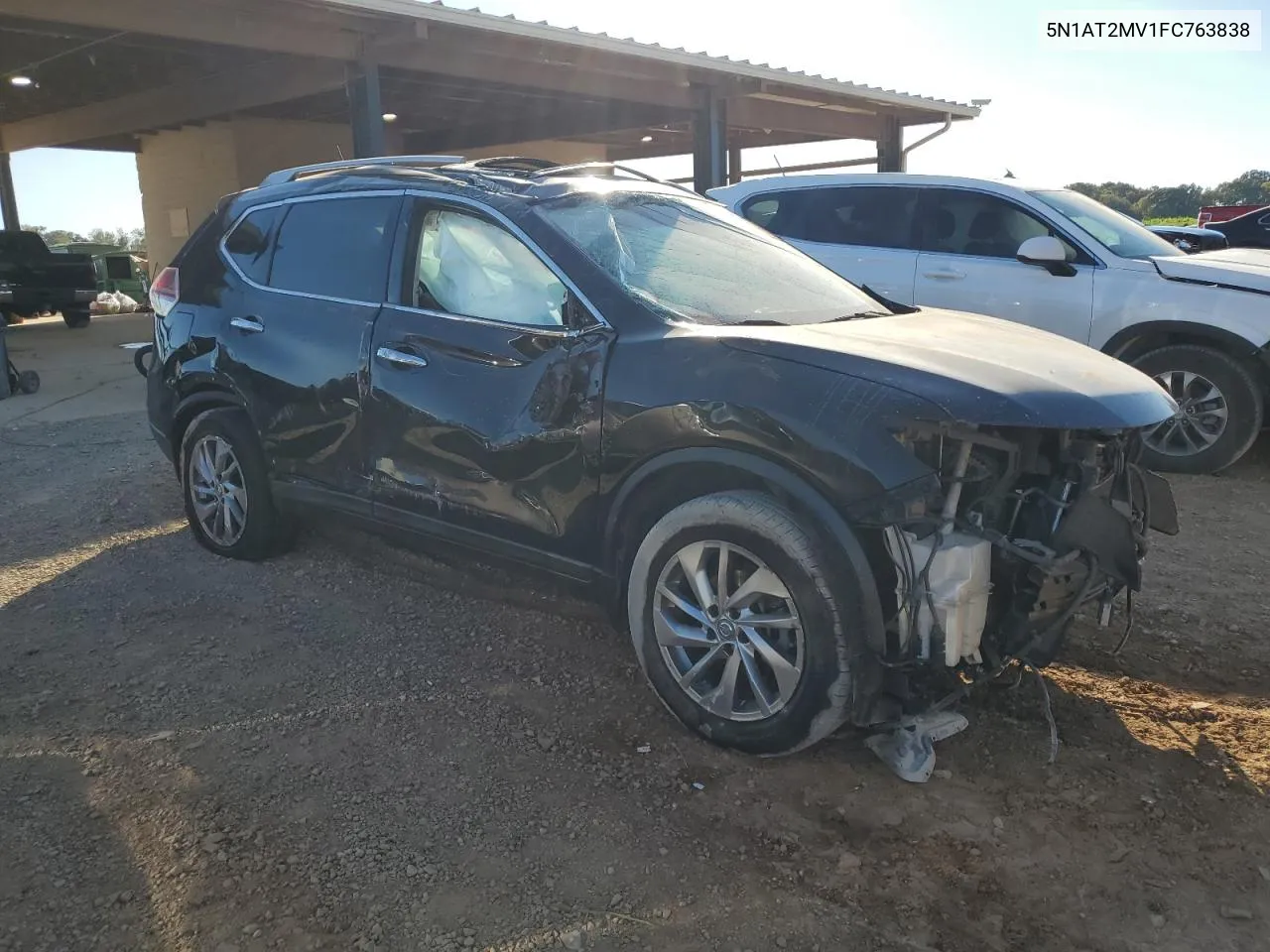 2015 Nissan Rogue S VIN: 5N1AT2MV1FC763838 Lot: 77865084