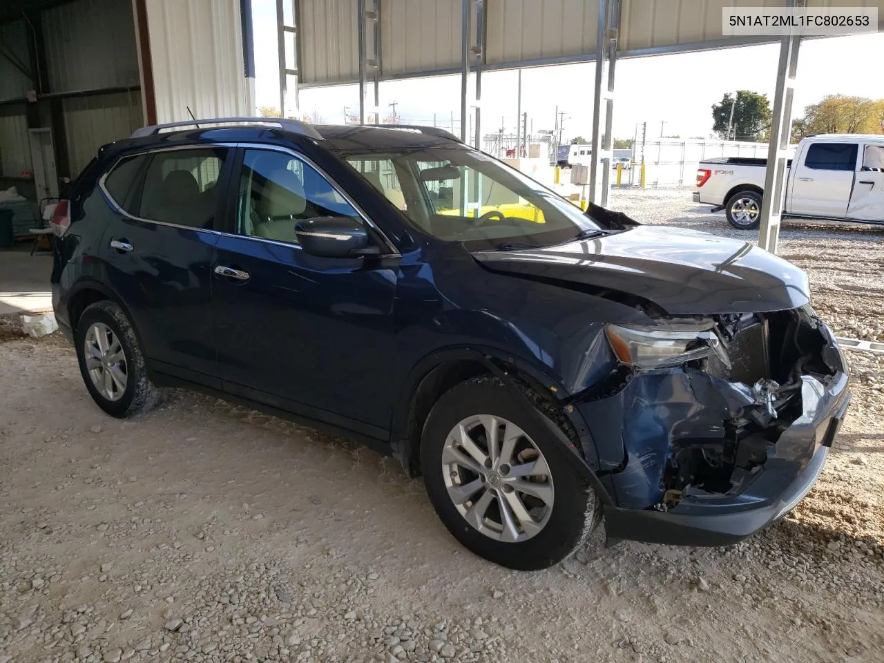 2015 Nissan Rogue S VIN: 5N1AT2ML1FC802653 Lot: 77972194