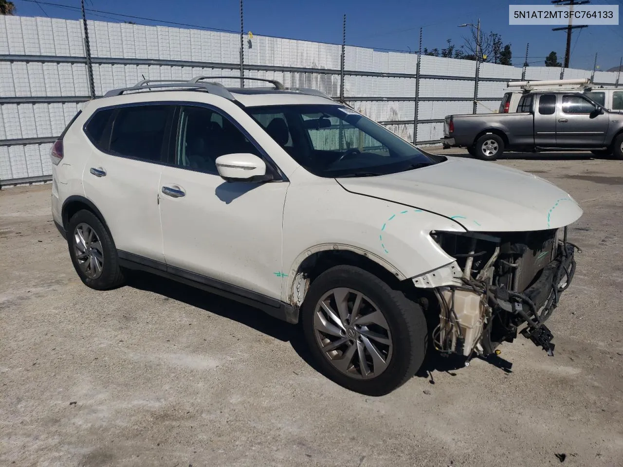 2015 Nissan Rogue S VIN: 5N1AT2MT3FC764133 Lot: 78026934