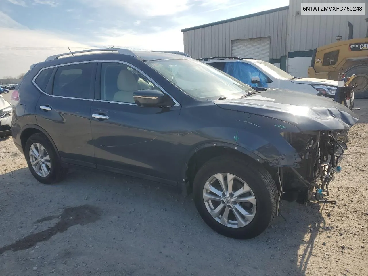 2015 Nissan Rogue S VIN: 5N1AT2MVXFC760243 Lot: 78126724