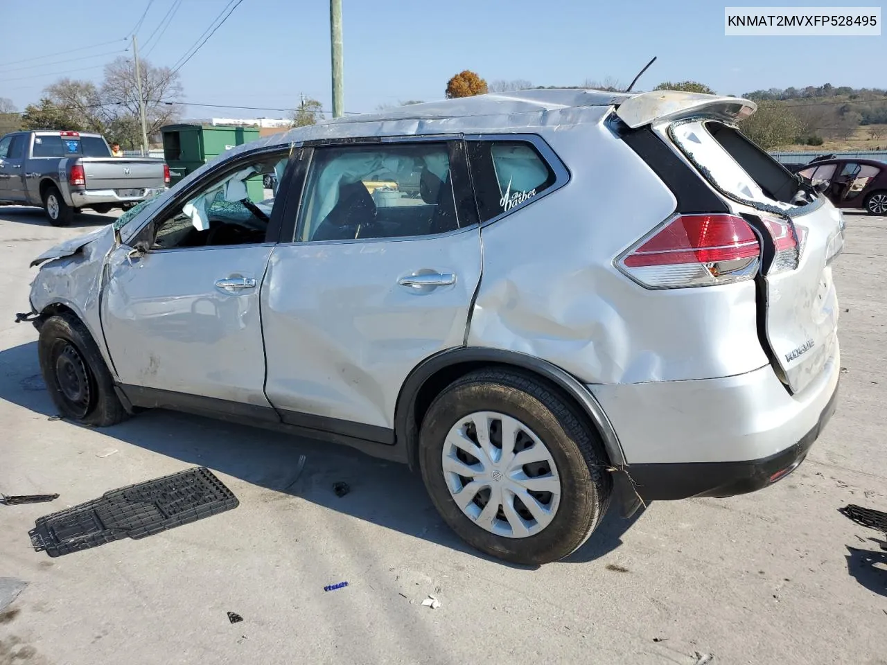 2015 Nissan Rogue S VIN: KNMAT2MVXFP528495 Lot: 78331724