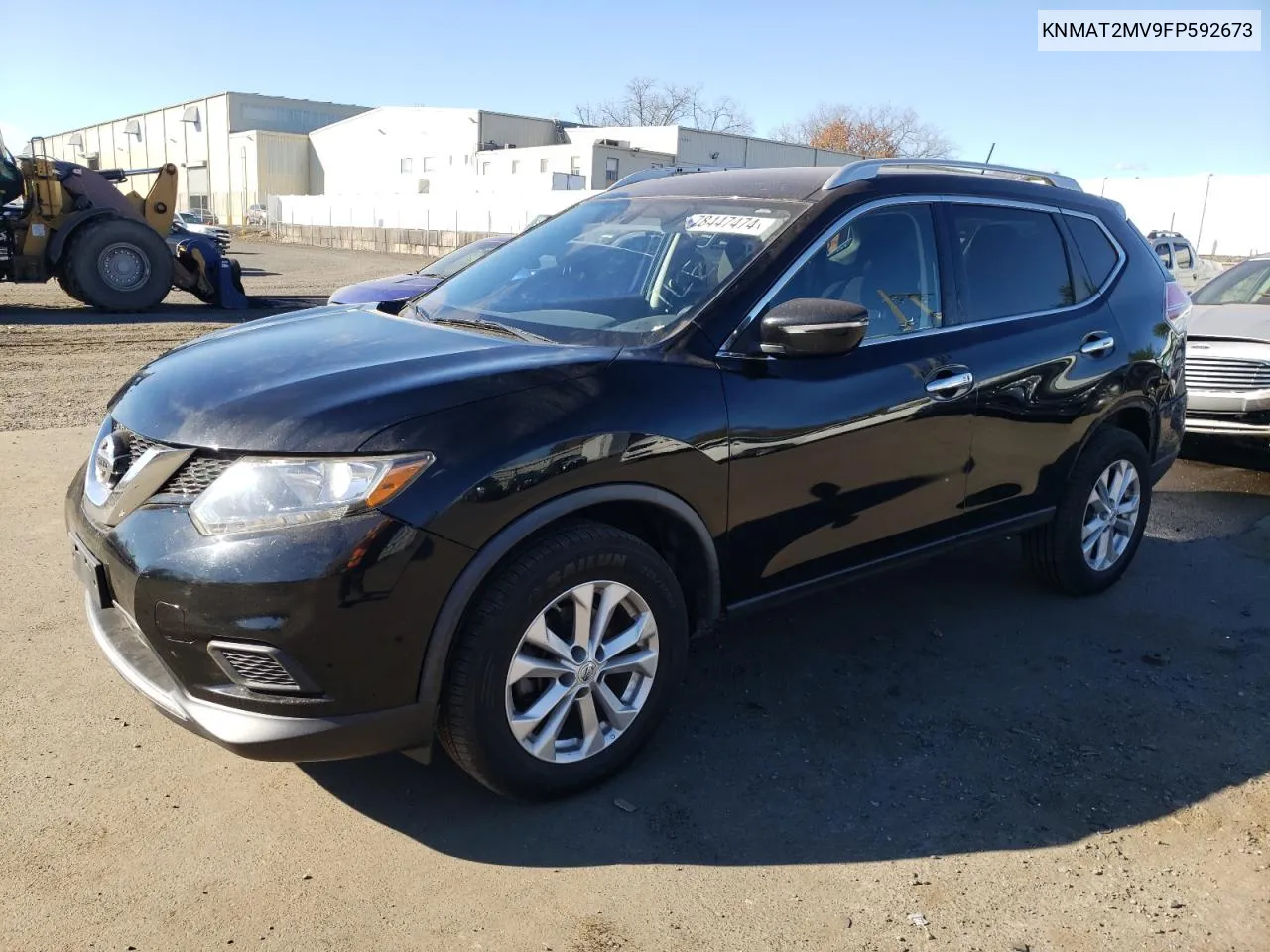 2015 Nissan Rogue S VIN: KNMAT2MV9FP592673 Lot: 78447474