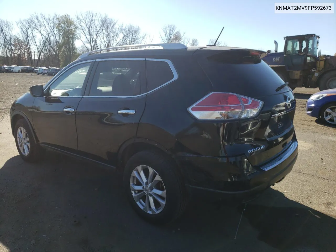 2015 Nissan Rogue S VIN: KNMAT2MV9FP592673 Lot: 78447474