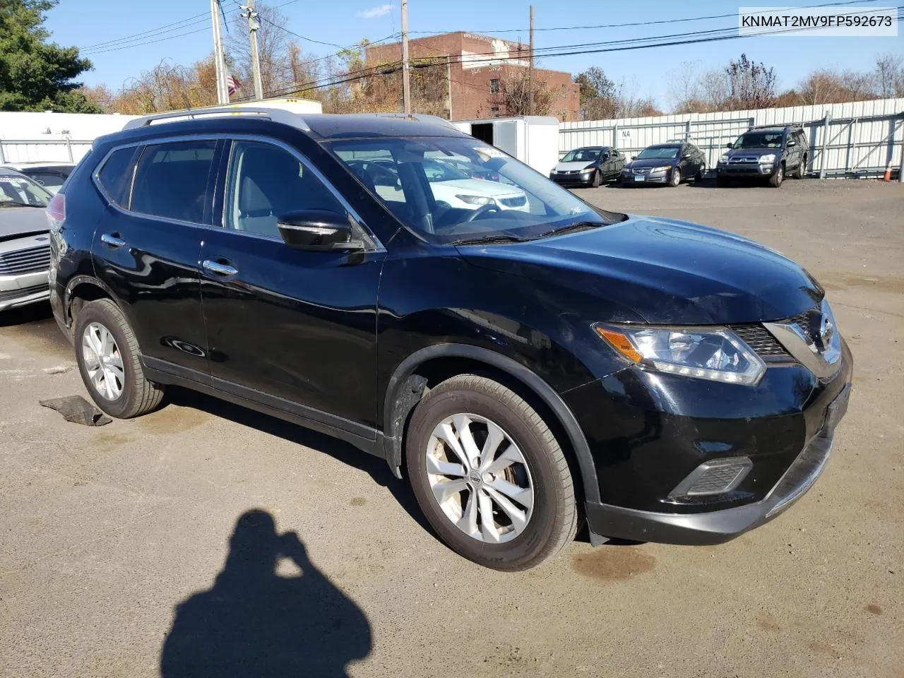 2015 Nissan Rogue S VIN: KNMAT2MV9FP592673 Lot: 78447474