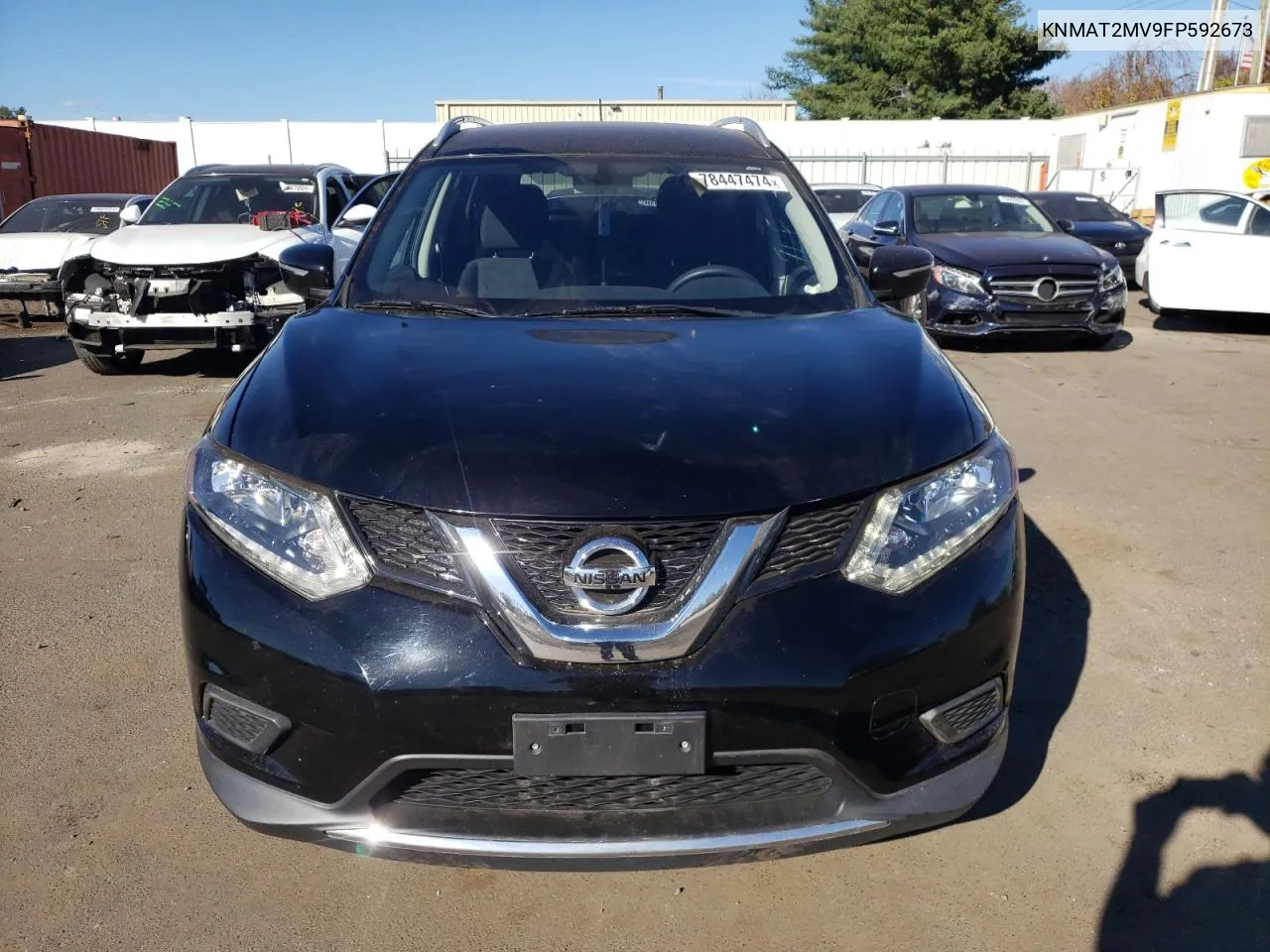 2015 Nissan Rogue S VIN: KNMAT2MV9FP592673 Lot: 78447474