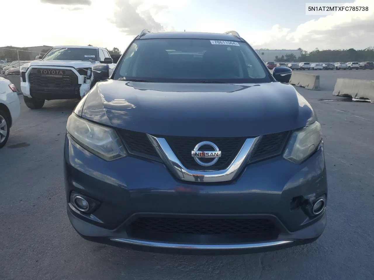 2015 Nissan Rogue S VIN: 5N1AT2MTXFC785738 Lot: 78611564