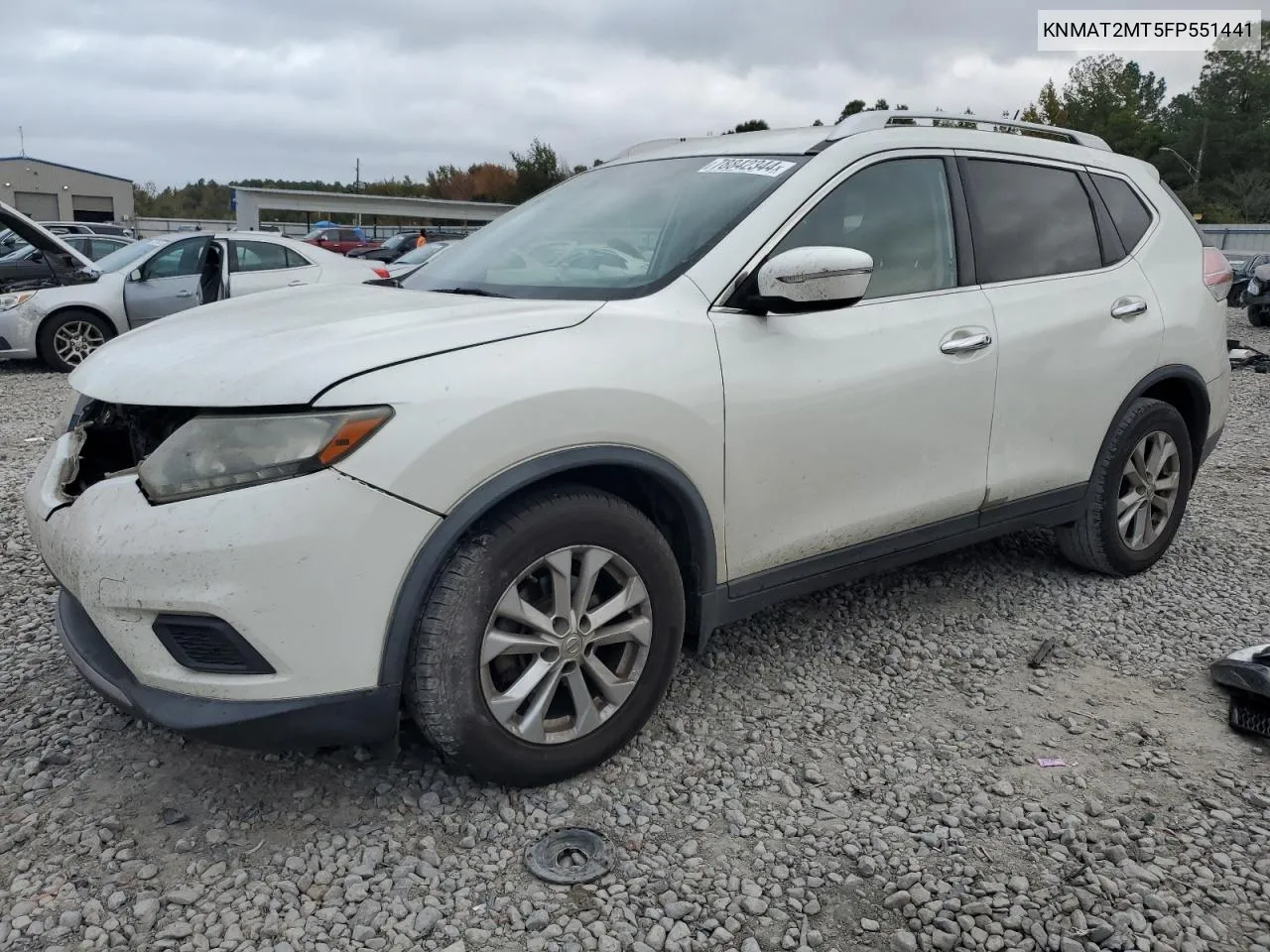 KNMAT2MT5FP551441 2015 Nissan Rogue S