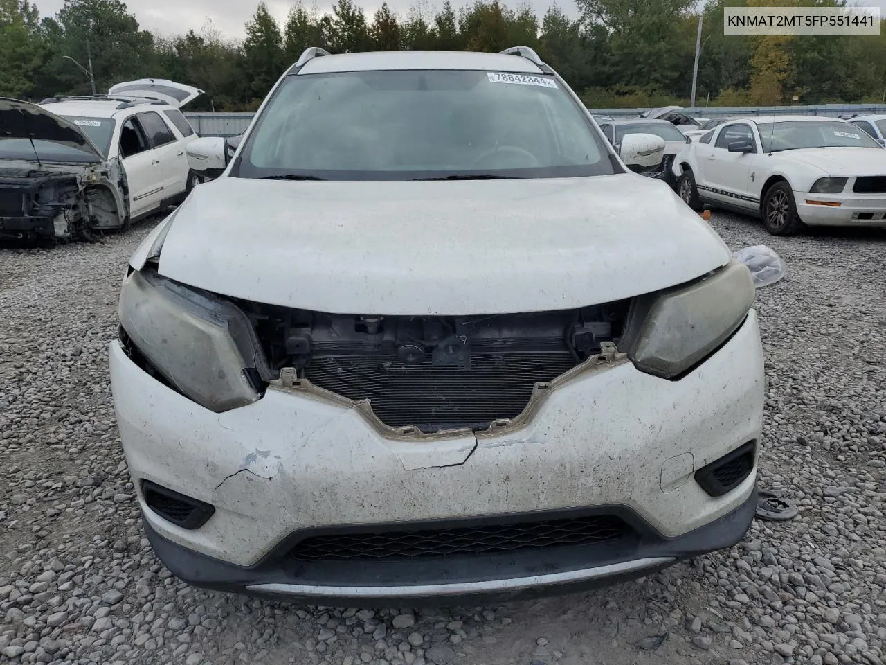 KNMAT2MT5FP551441 2015 Nissan Rogue S