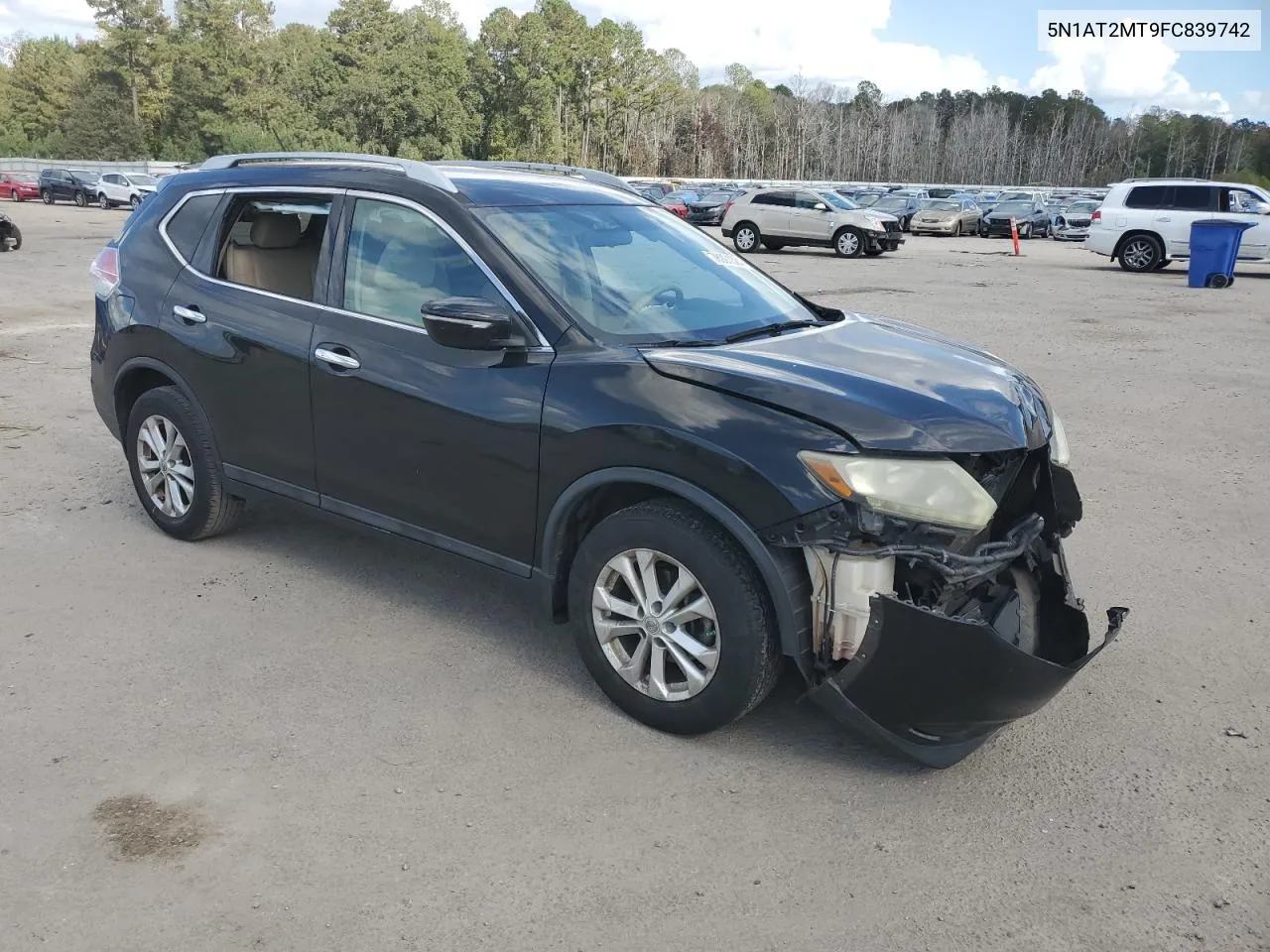 2015 Nissan Rogue S VIN: 5N1AT2MT9FC839742 Lot: 78991324