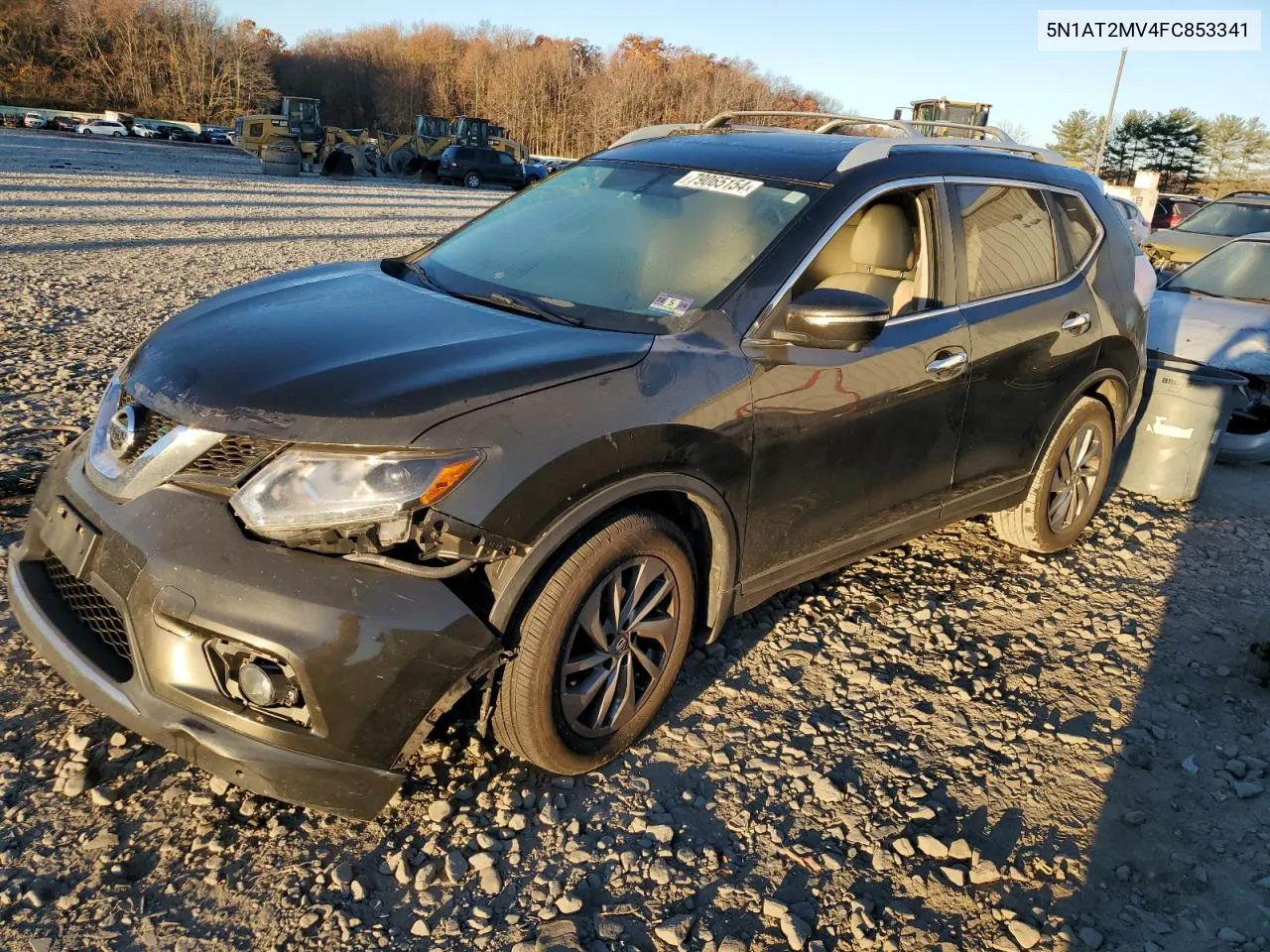 2015 Nissan Rogue S VIN: 5N1AT2MV4FC853341 Lot: 79065154