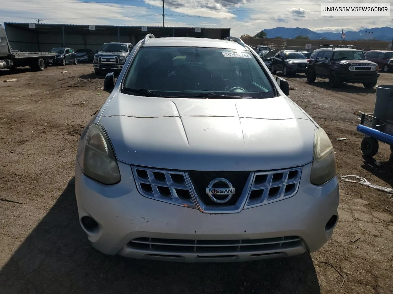 2015 Nissan Rogue Select S VIN: JN8AS5MV5FW260809 Lot: 79254824