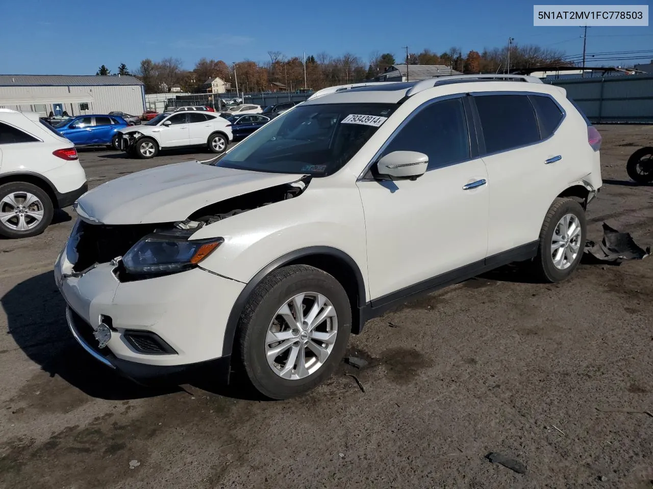 2015 Nissan Rogue S VIN: 5N1AT2MV1FC778503 Lot: 79343914