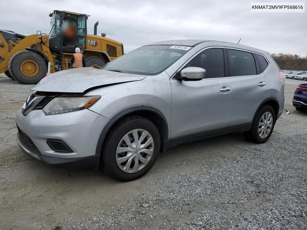 2015 Nissan Rogue S VIN: KNMAT2MV9FP568616 Lot: 79356134