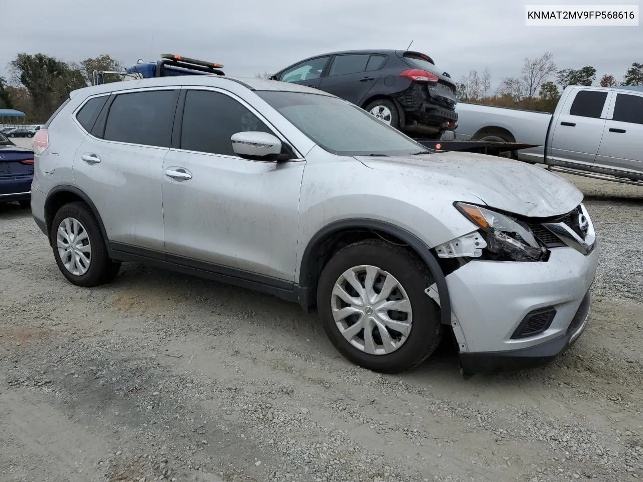 2015 Nissan Rogue S VIN: KNMAT2MV9FP568616 Lot: 79356134