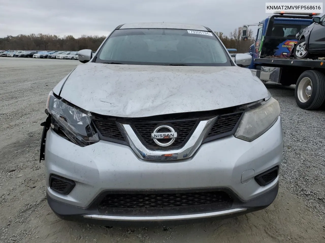 2015 Nissan Rogue S VIN: KNMAT2MV9FP568616 Lot: 79356134