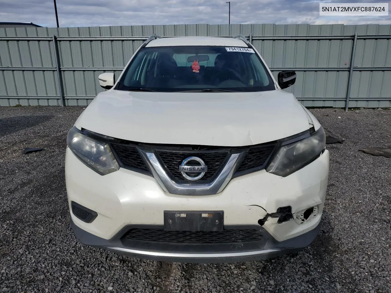 2015 Nissan Rogue S VIN: 5N1AT2MVXFC887624 Lot: 79412704