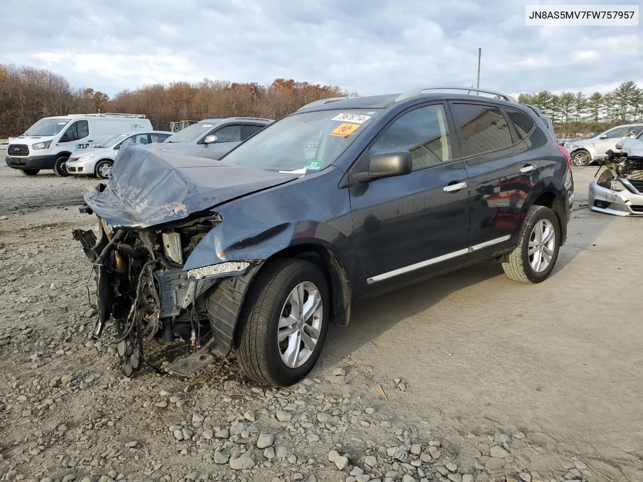 2015 Nissan Rogue Select S VIN: JN8AS5MV7FW757957 Lot: 79676714