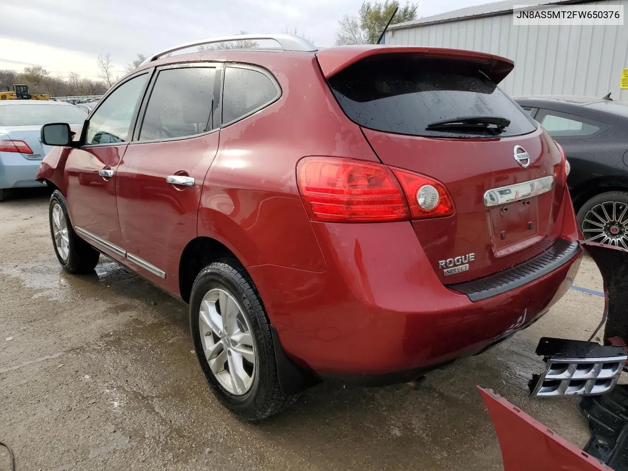 2015 Nissan Rogue Select S VIN: JN8AS5MT2FW650376 Lot: 80273914