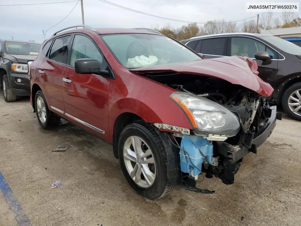 2015 Nissan Rogue Select S VIN: JN8AS5MT2FW650376 Lot: 80273914