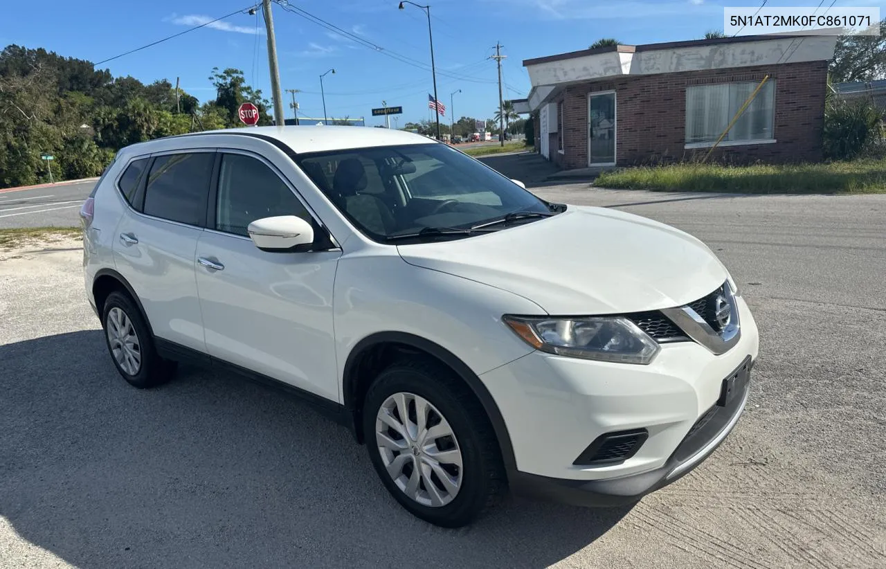 2015 Nissan Rogue S VIN: 5N1AT2MK0FC861071 Lot: 80315354