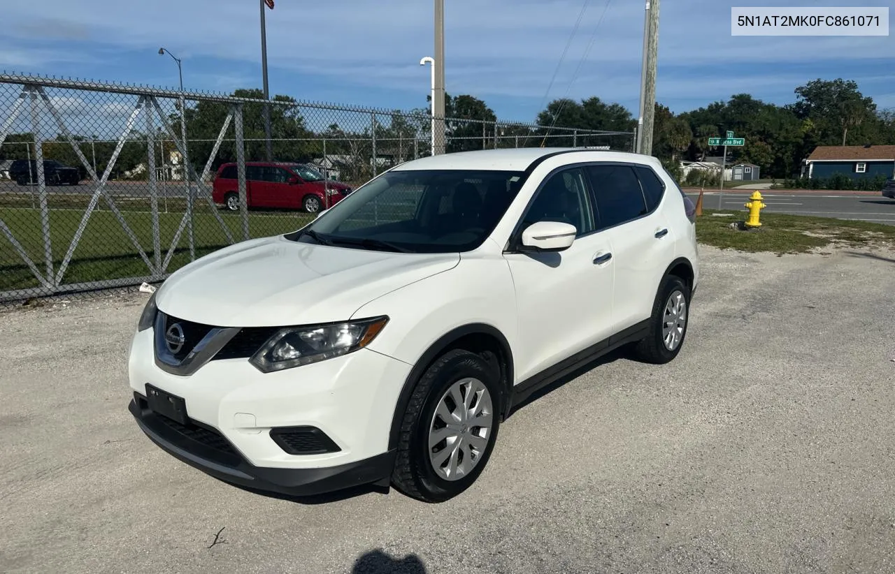 2015 Nissan Rogue S VIN: 5N1AT2MK0FC861071 Lot: 80315354