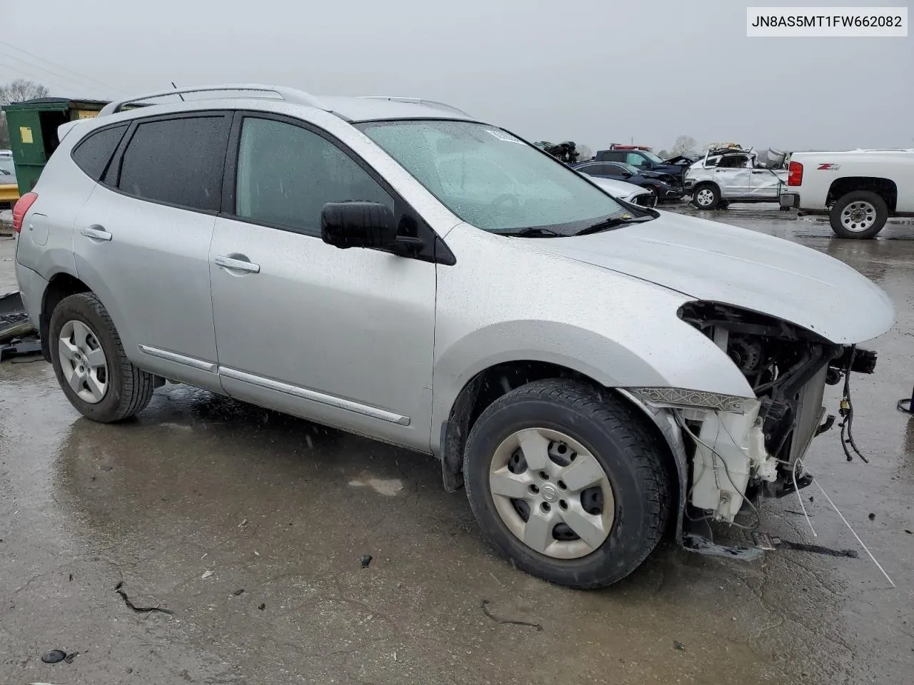 2015 Nissan Rogue Select S VIN: JN8AS5MT1FW662082 Lot: 80360554