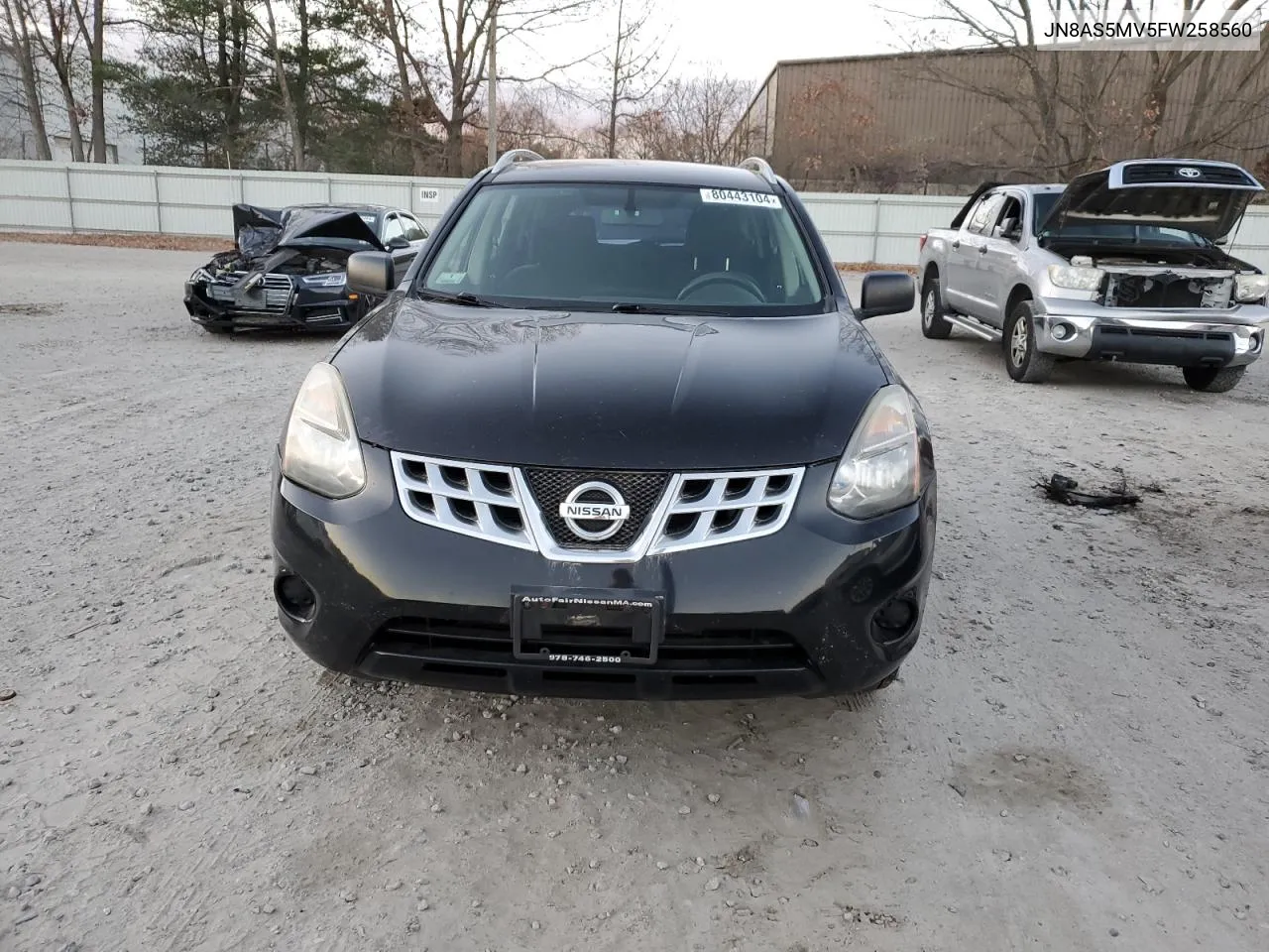 2015 Nissan Rogue Select S VIN: JN8AS5MV5FW258560 Lot: 80443104