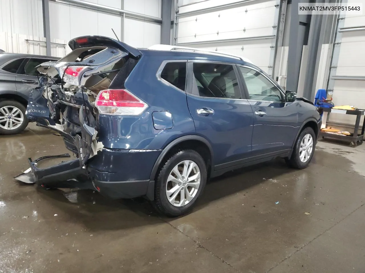 2015 Nissan Rogue S VIN: KNMAT2MV3FP515443 Lot: 80981094