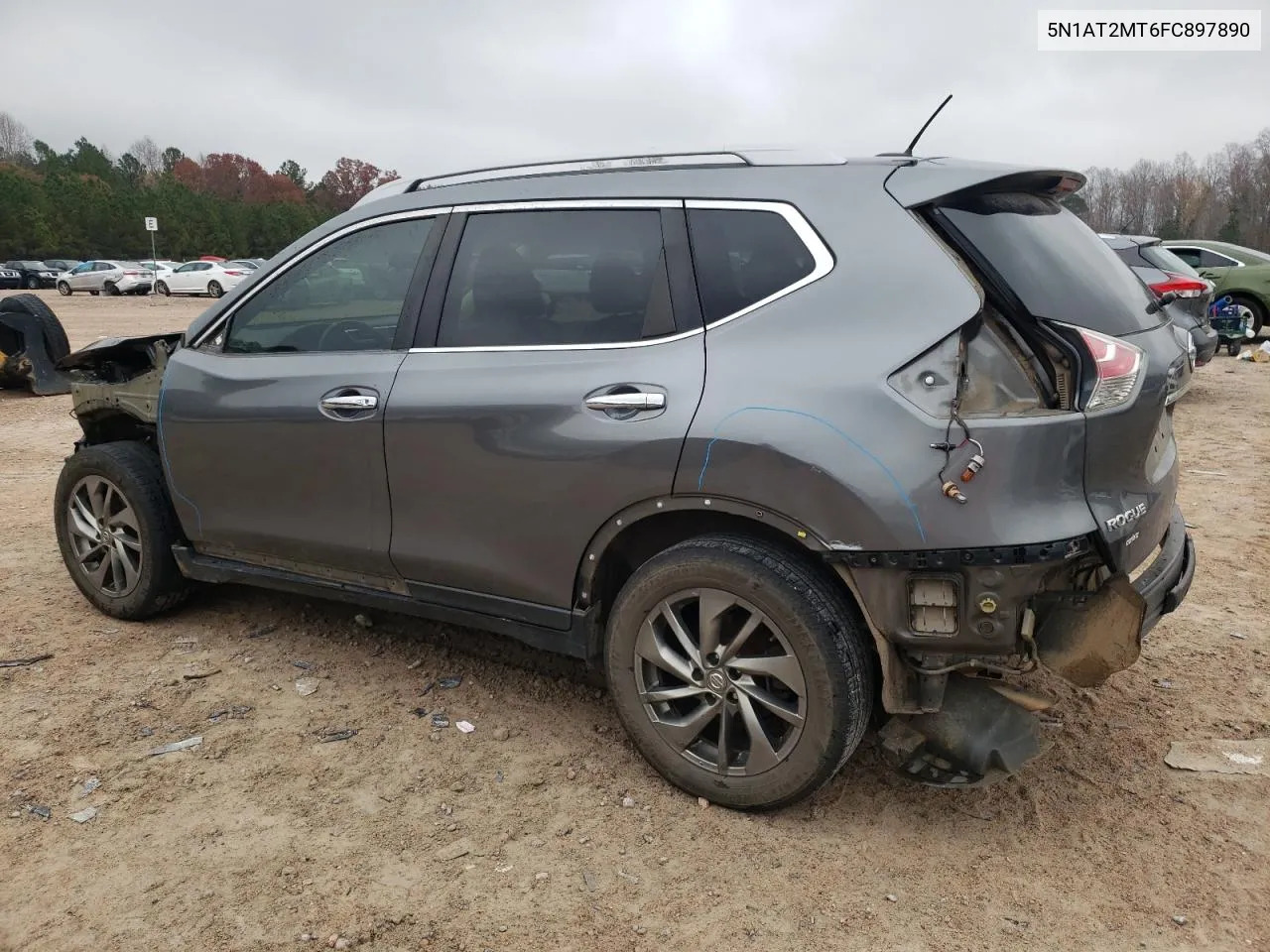 2015 Nissan Rogue S VIN: 5N1AT2MT6FC897890 Lot: 81038354