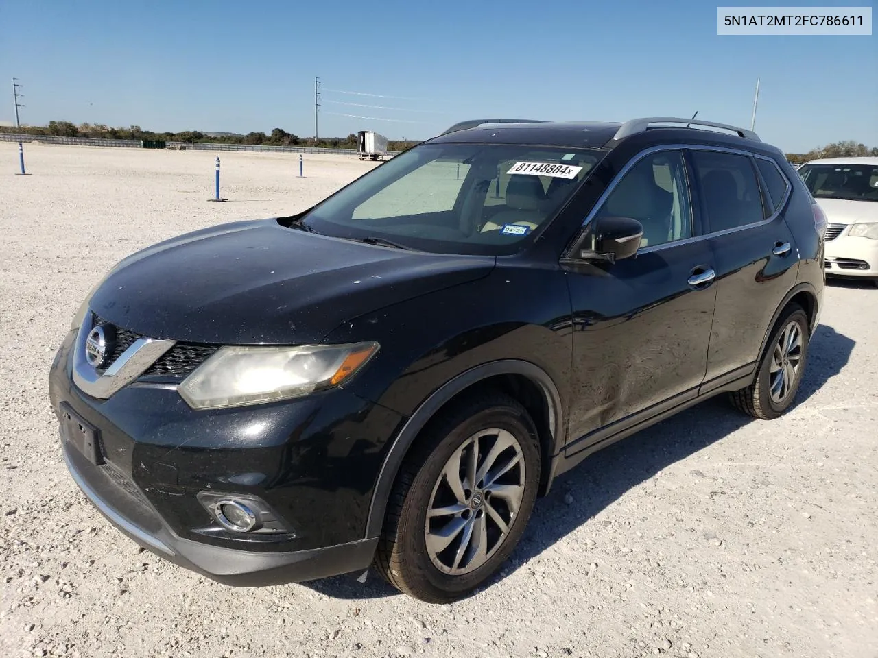 2015 Nissan Rogue S VIN: 5N1AT2MT2FC786611 Lot: 81148884