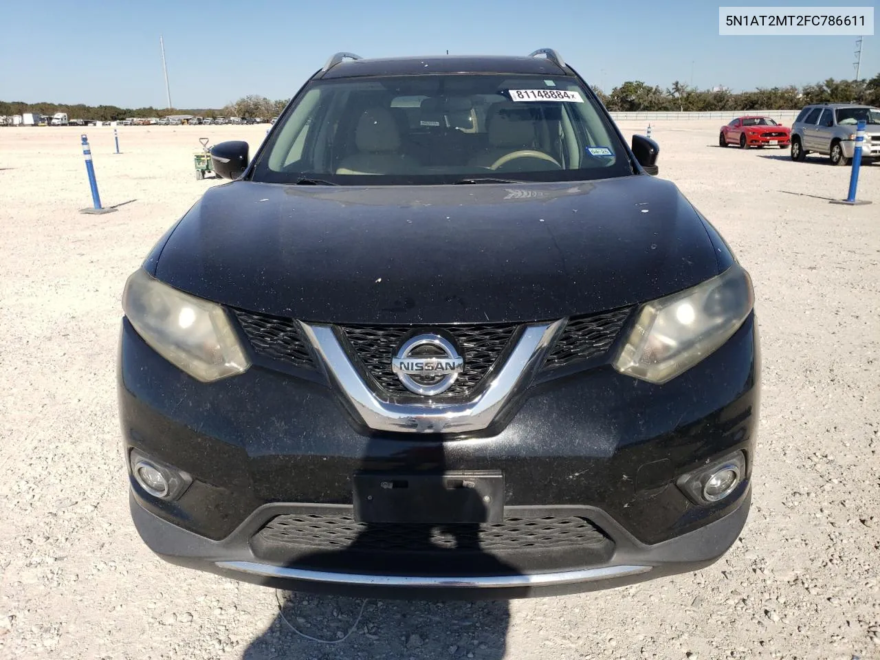 2015 Nissan Rogue S VIN: 5N1AT2MT2FC786611 Lot: 81148884