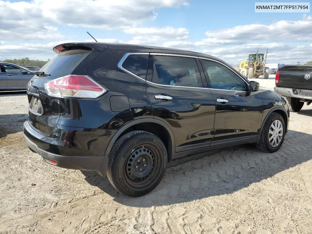 2015 Nissan Rogue S VIN: KNMAT2MT7FP517954 Lot: 81244934