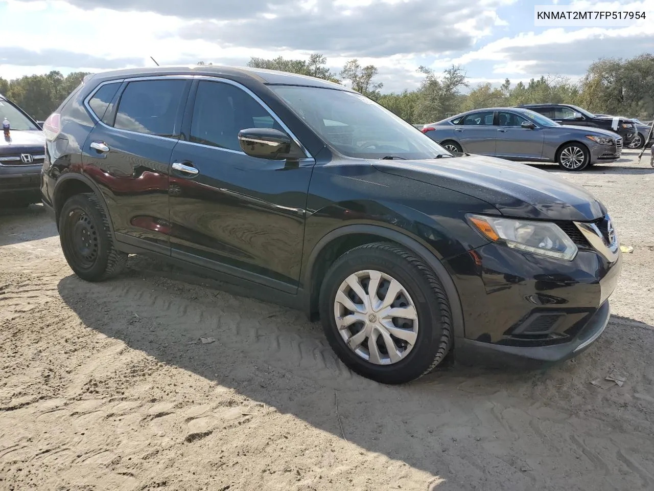 2015 Nissan Rogue S VIN: KNMAT2MT7FP517954 Lot: 81244934