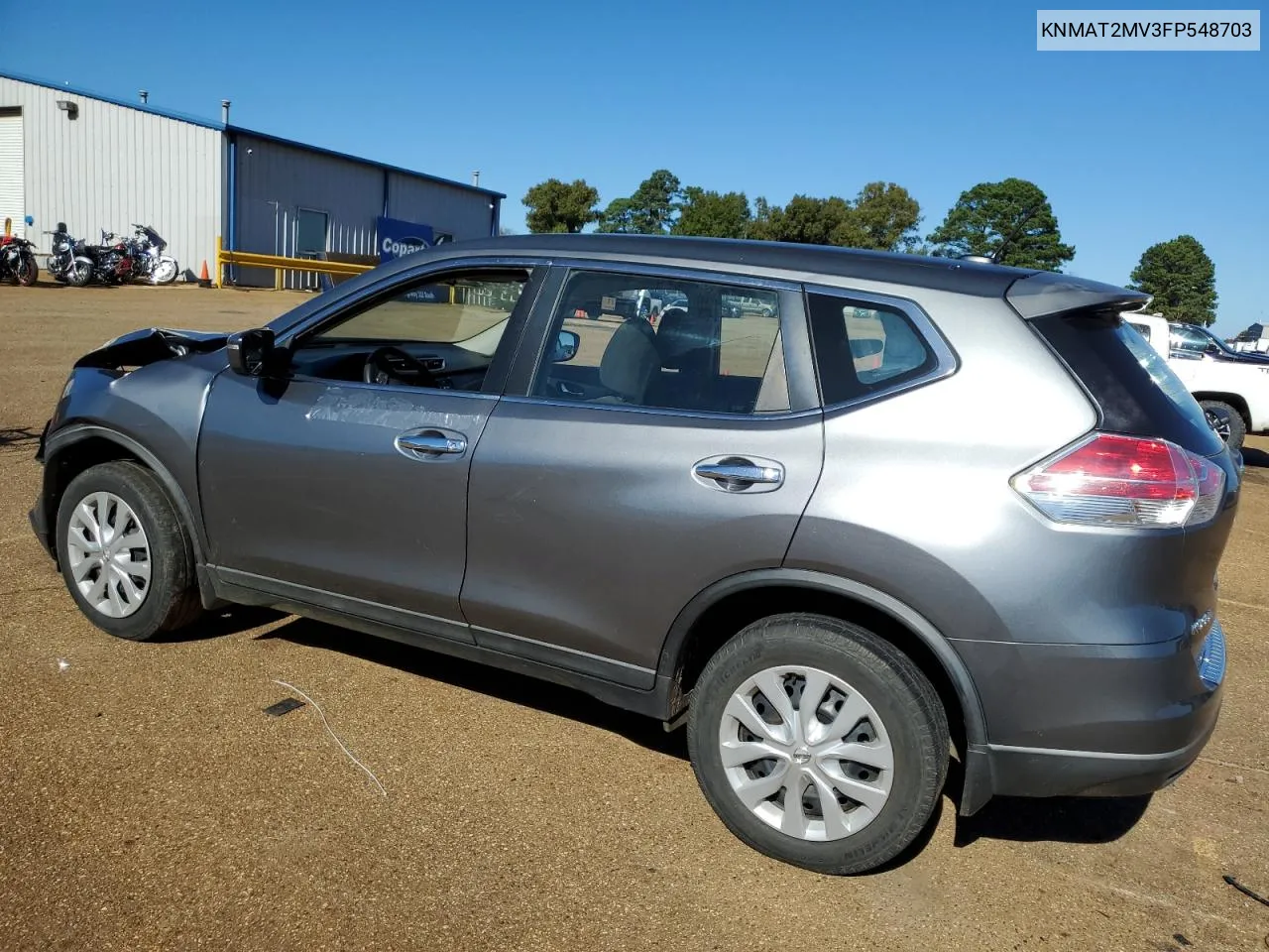 2015 Nissan Rogue S VIN: KNMAT2MV3FP548703 Lot: 81322344