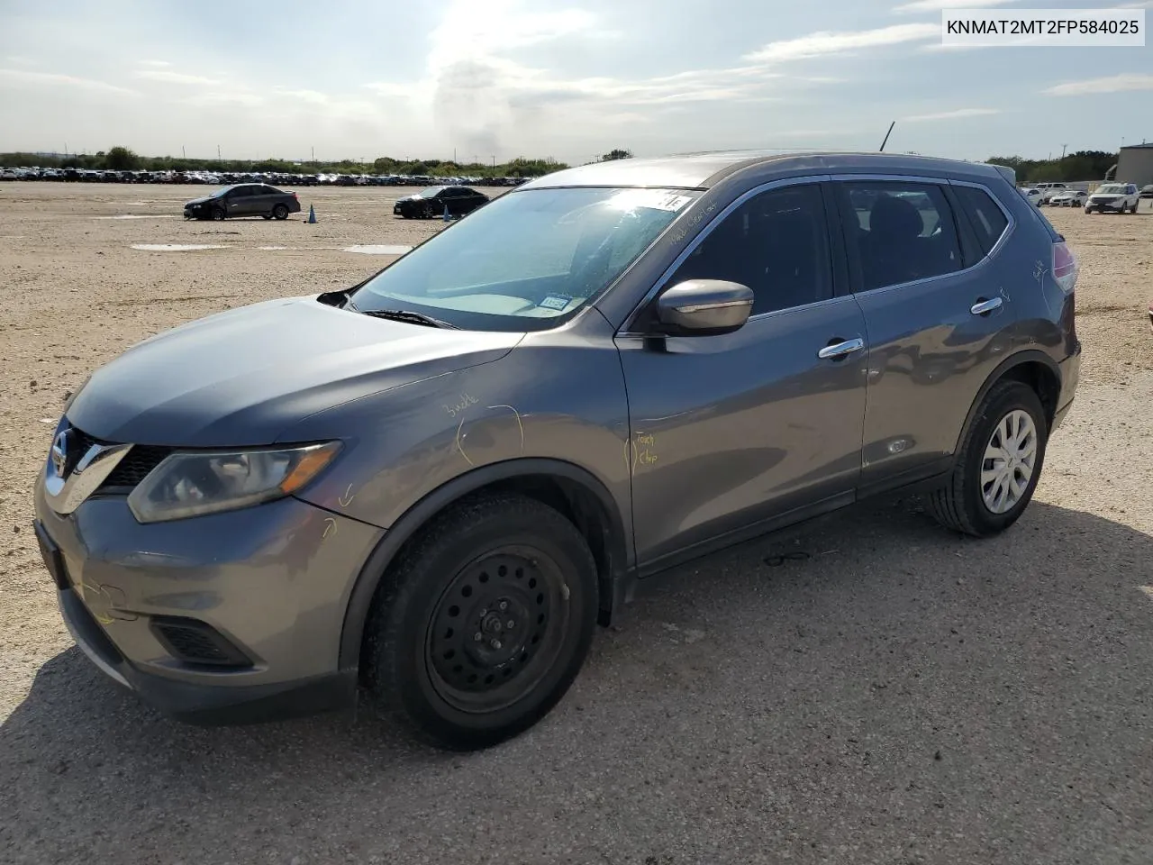 2015 Nissan Rogue S VIN: KNMAT2MT2FP584025 Lot: 81488214