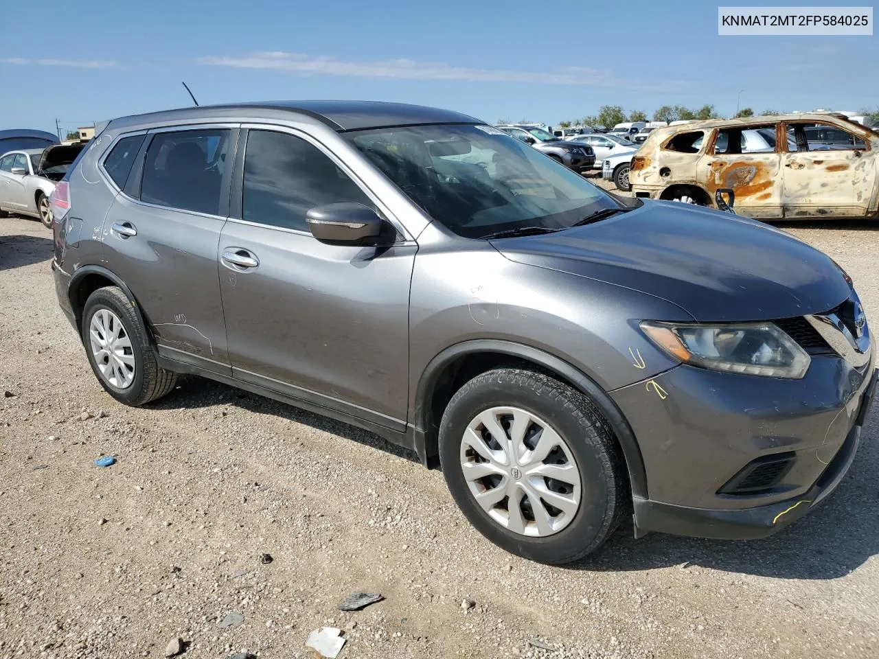 2015 Nissan Rogue S VIN: KNMAT2MT2FP584025 Lot: 81488214