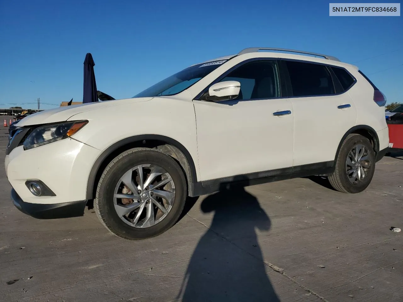 2015 Nissan Rogue S VIN: 5N1AT2MT9FC834668 Lot: 81832514