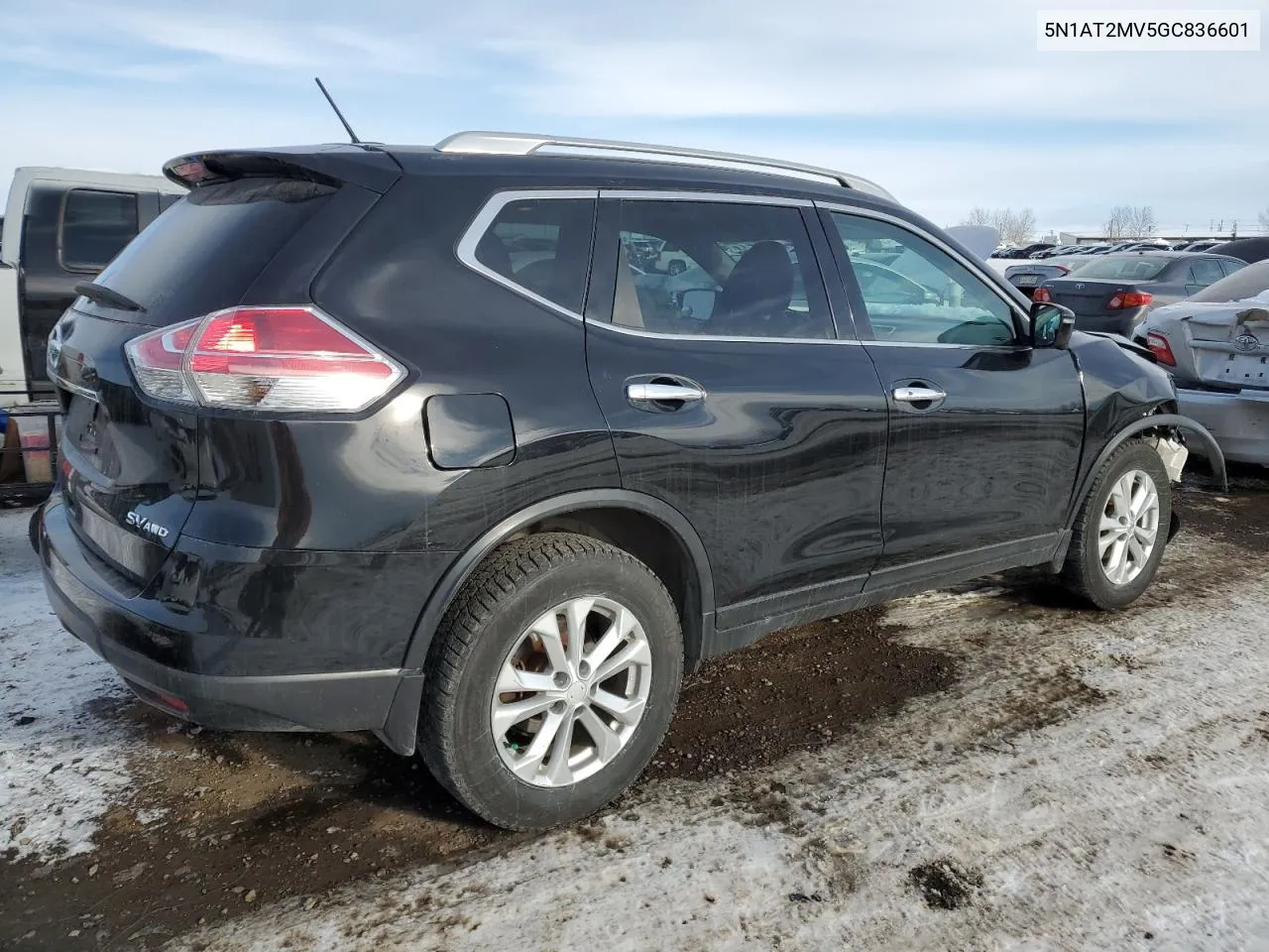 2016 Nissan Rogue S VIN: 5N1AT2MV5GC836601 Lot: 38058054