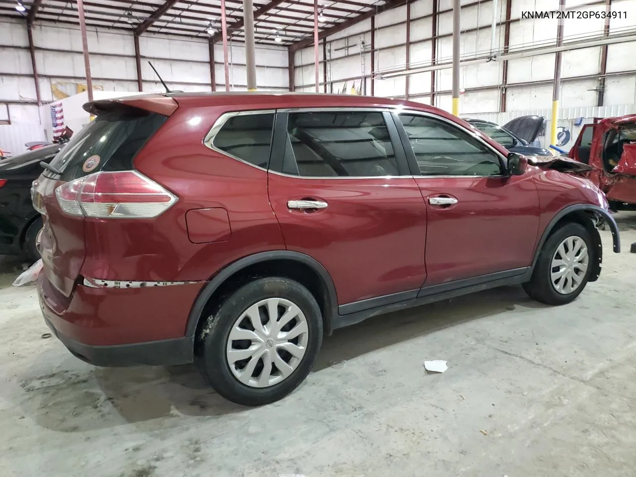 2016 Nissan Rogue S VIN: KNMAT2MT2GP634911 Lot: 38132874