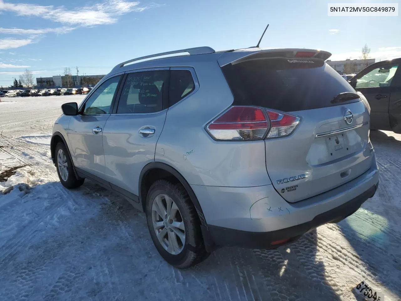 2016 Nissan Rogue S VIN: 5N1AT2MV5GC849879 Lot: 40228104