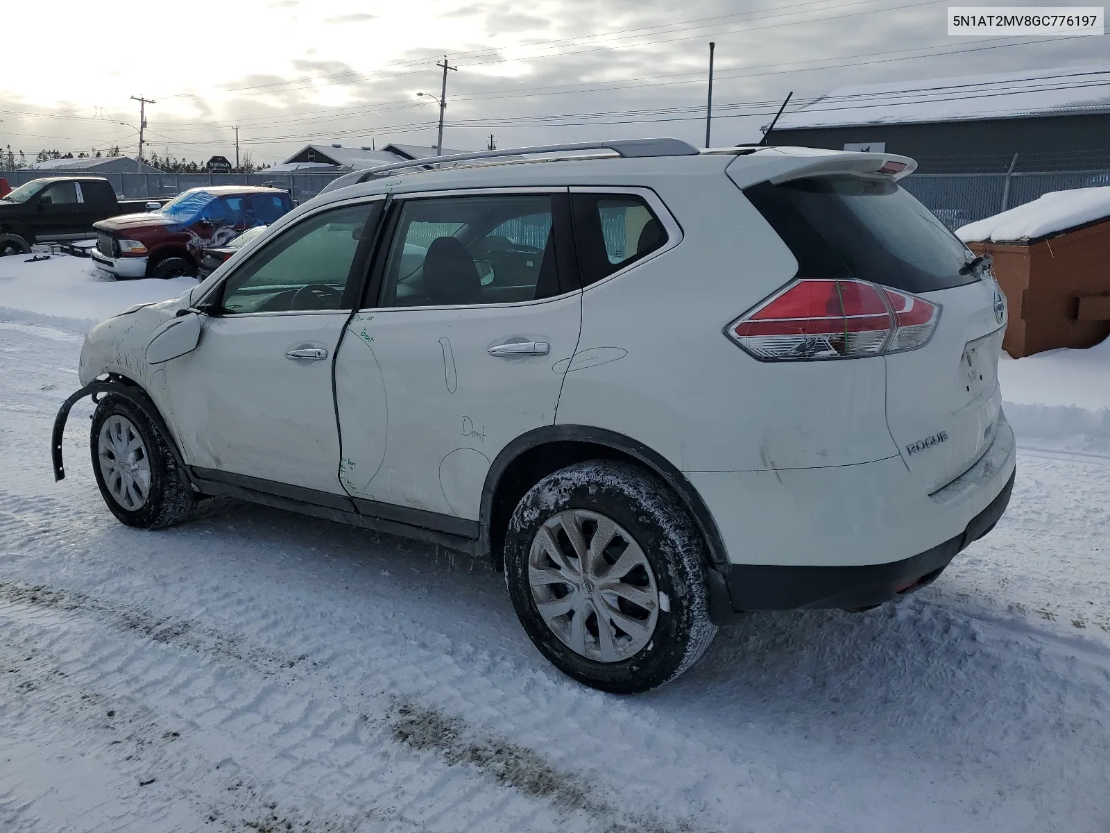 2016 Nissan Rogue S VIN: 5N1AT2MV8GC776197 Lot: 42882864