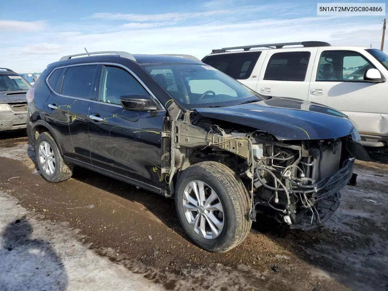 2016 Nissan Rogue S VIN: 5N1AT2MV2GC804866 Lot: 43263214