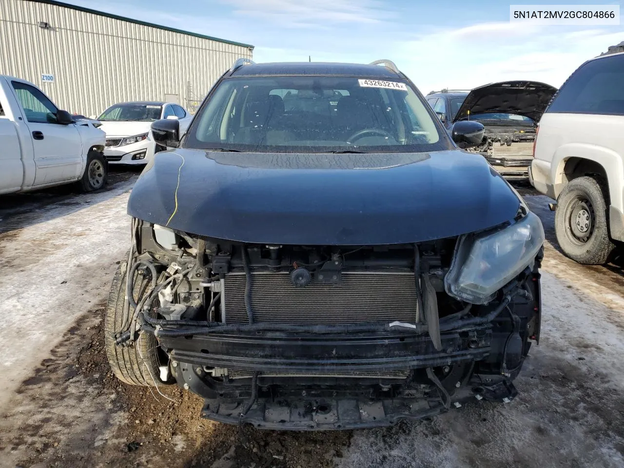 2016 Nissan Rogue S VIN: 5N1AT2MV2GC804866 Lot: 43263214