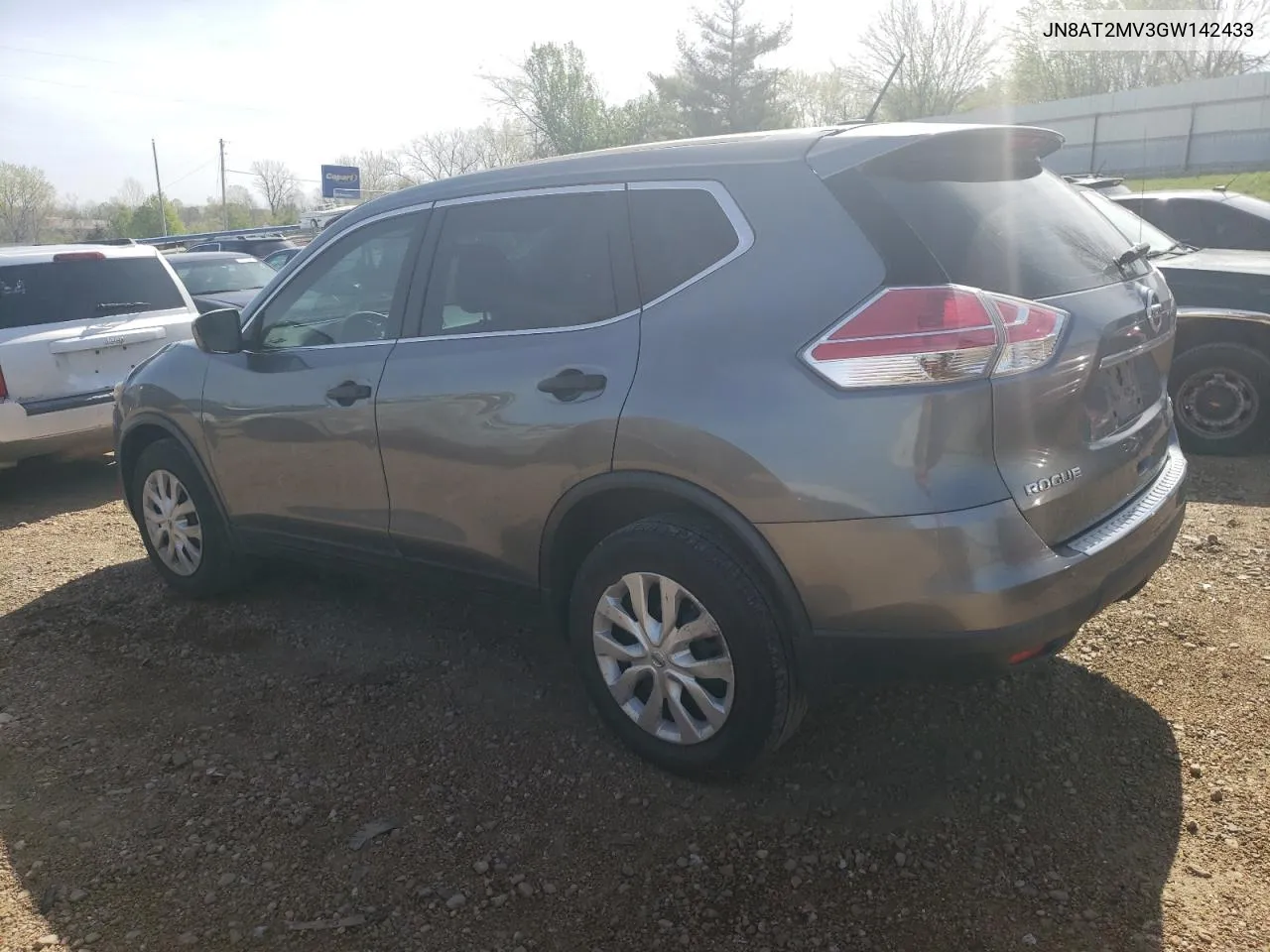 2016 Nissan Rogue S VIN: JN8AT2MV3GW142433 Lot: 46846214