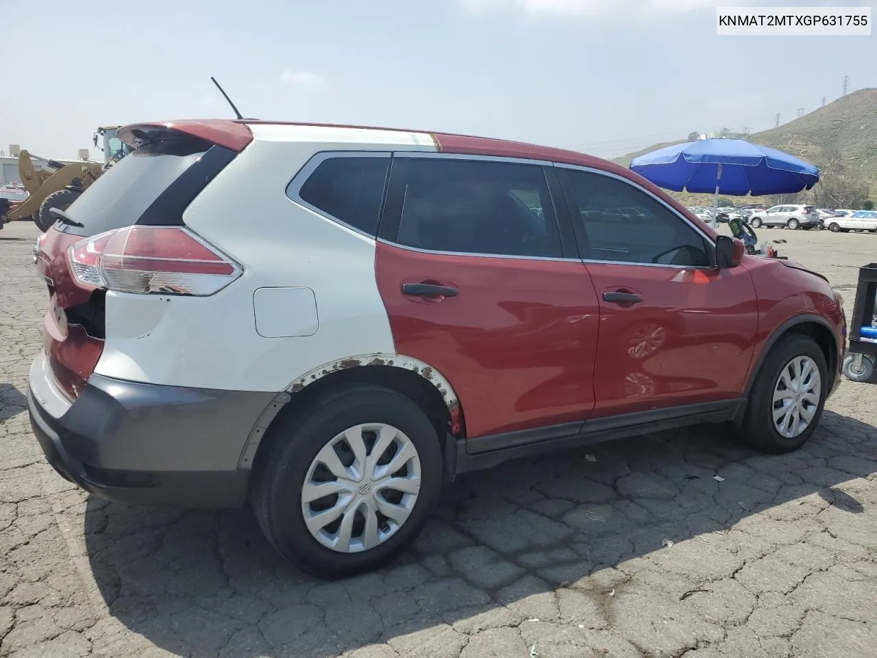 2016 Nissan Rogue S VIN: KNMAT2MTXGP631755 Lot: 53532384