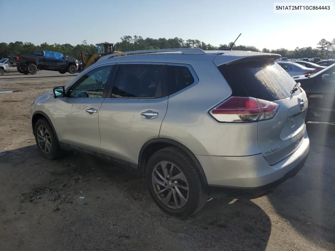 2016 Nissan Rogue S VIN: 5N1AT2MT1GC864443 Lot: 53682284